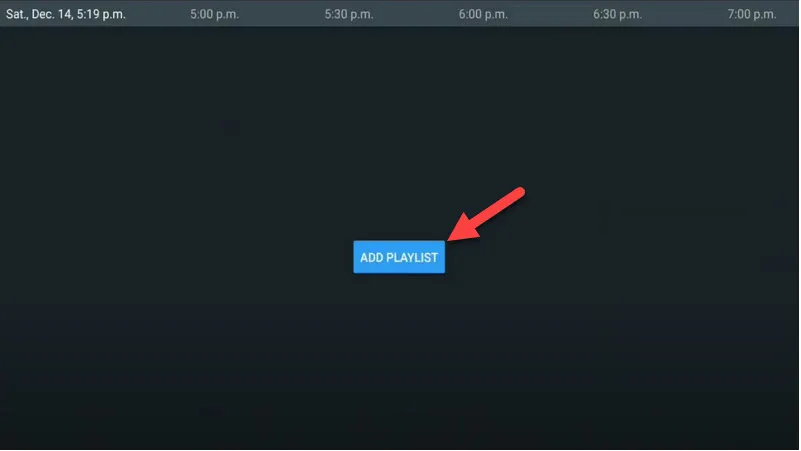 TiviMate IPTV app home screen